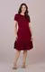 Vestido Simone Mid Básico na Malha Conforto - Marsala Tatá Martelo - comprar online