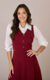 Vestido Tania Mídi Alfaiataria Sem Mangas - Dona Look Moda Evangélica 