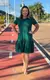 Vestido Sara Confort na Malha Menegot com Bolsos - Verde - comprar online