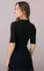 Blusa Daniela no Canelado Mangas 2/3 - Tatá Martelo-Preto - Dona Look Moda Evangélica 