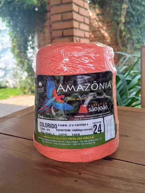 BARBANTE AMAZONIA 4/24 LARANJA - 1000GR