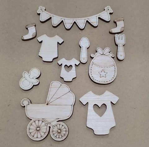 APLIQUE MADEIRINHA ELEMENTOS BEBE (ESTACAO DO SCRAP)