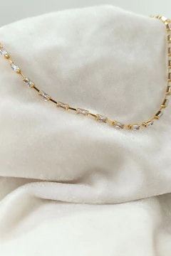 Colar Choker Pedras Delicadas Ouro - Maria Helena Joias