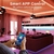 Fita de Led RGB 1M a 30M - Bluetooth Controlado Pelo APP e Pelo Controle na internet