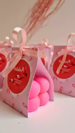 Mini Vela Bubble - Campanha Outubro Rosa