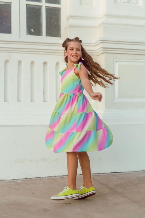 Vestido Mídi Tie-Dye