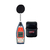 Kit Sonômetro Digital Pressão Sonora Microfone Gps Filtro Banda 1/1 Classe 2 Dec-6000 Portátil Estojo Impressora Pr-500