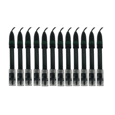 Kit 12 Eletrodo Ph Tipo Combinado Escala 0 A 14 Ph Policarbonato Vidro Bnc Epc-70 Portátil Instrutherm