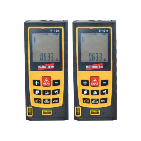 Kit 2 Trena Digital A Laser Escala 0.05 A 40M Calculo Área Volume Medição Direta Datalogger Tr-4000 Portátil Instrutherm