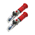 Kit 2 Refratômetro Medição Mel Açúcar Água Baume Rt-90 Atc Portátil Instrutherm Com Estojo