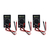 Kit 3 Multímetro Digital Tensão Corrente 3½ Dígitos Resistência Diodo Hfe Ponta Prova Md-300 Portátil Instrutherm