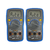 Kit 2 Multímetro Digital Tensão Resistência Corrente Continuidade Rede Logica True Rms Md-610 Portátil Instrutherm