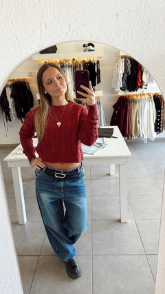 sweater trenzado - comprar online