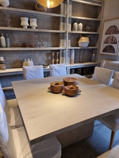 MESA DE COMEDOR CITY BLANCA - TIENDA BARRO