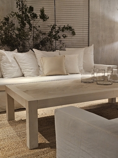 MESA DE CENTRO PARQUET BLANCA