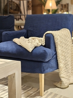 SILLÓN SOFÍA AZUL - comprar online