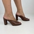 TAMANCO LIZ MARROM EM COURO - comprar online