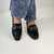 MOCASSIM OLIVIA PRETO EM COURO - Sun Shoes