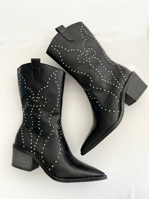 bota western com brilho