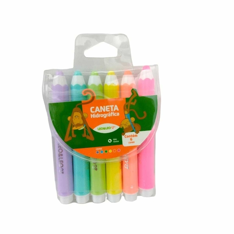 Caneta Hidrográfica Formato de Lápis, Lindas Cores Pastel, qualidade leo leo.