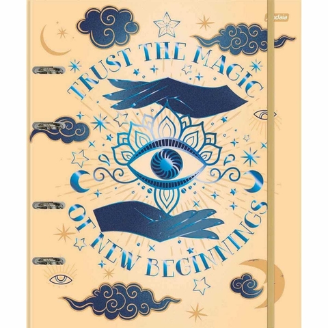 Caderno Argolado Capa Dura 80 Folhas Mystic - 1 Unidade