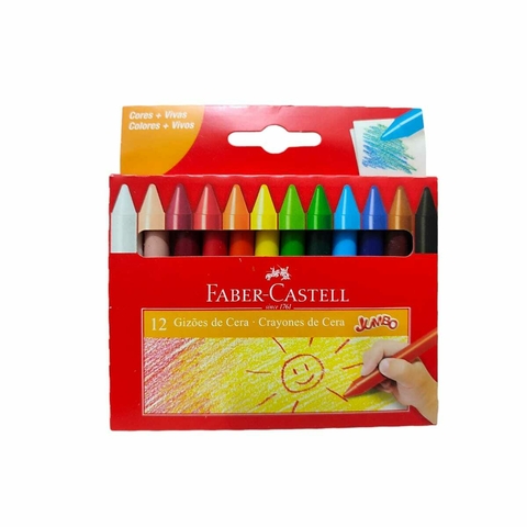 Giz De Cera 12 Cores FABER-CASTELL
