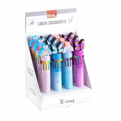 Caneta Esferográfica Dreams 0.7mm Com 10 Cores BRW