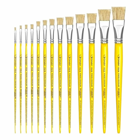 Pincel Chato Escolar Ref: 115 - Condor