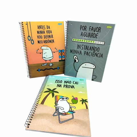 CADERNO ESPIRAL UNIVERSITÁRIO FLORK