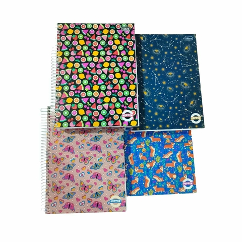 Caderno 10 Matéria FEMININO Pepper Tilibra