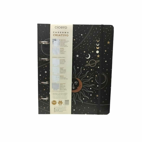 Caderno Criativo Eclipse Preto 170mm X 240mm