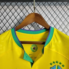 Nova Camisa Seleção Brasileira Copa do Mundo 2022 - 10 e Faixa Imports
