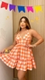 Vestido frente única xadrez - comprar online