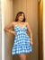 Vestido frente única xadrez - comprar online