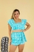 Conjunto Short saia e cropped manga - Abalow
