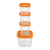 Conjunto de Potes Continental Tampa Laranja com 8 unidades - loja online