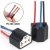 Kit Par Soquete Conector Lâmpada Farol H4 Com Chicote Reforçado