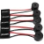 Conjunto de cinco alto-falantes Buzzer com fios vermelhos e pretos, projetados para placas-mãe de PC desktop.