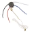 Kit de interruptor de ventilador de teto Zing Ear ZE-208S E89885 3 velocidades 4 fios interruptor de ventilador de teto interruptor de controle de velocidade com corda para ventiladores de teto, lâmpadas de parede, luz de armário, latão