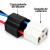 Par Conector Plug Soquete H4 Para Lâmpada De Farol C/ Chicote Universal