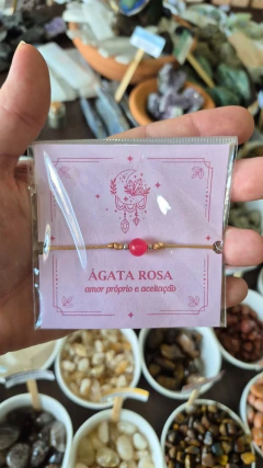 Pulseira Cristal Natural Ponto de Luz - comprar online