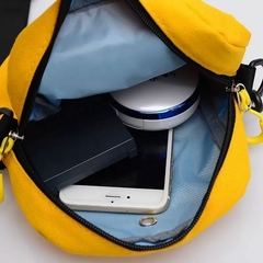 Bolsa Quadrada Unissex Amarela Mostarda Estilo Cor - loja online