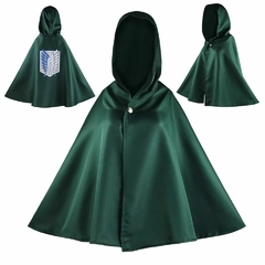 Capa Attack On Titan Manto Cosplayer Anime Fantasi