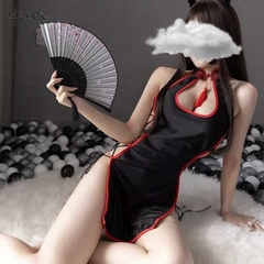 Vestido Lingerie Cheongsam Sensual Kwaii