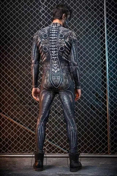 Fantasia de Halloween Adulto Masculino Traje Esqueleto - Sullysstore