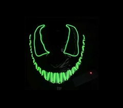 Halloween Mascara Led Neon Sorriso Cosplay Costume Fantasia - comprar online