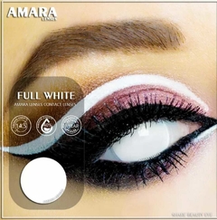 Lentes de contato Branca para Halloween Cosplayer Fantasia