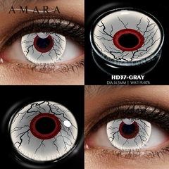 Lentes de contato raiz cinzento terror halloween lentes para cosplayer fantasia