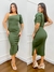 COD 0418 - VESTIDO MIDI MANGA NULA