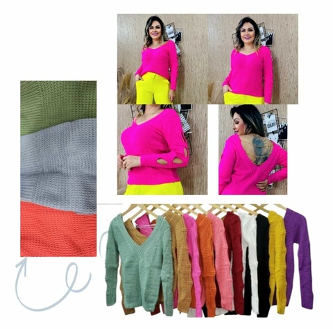 COD 0390 - BLUSA EM TRICOT CORRENTE